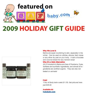 Kokokahn SafBaby Holiday Gift Guide Feature